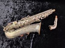 Vintage C.G. Conn 'Transitional' 6M Naked Lady Alto Saxophone in Silver Plate, Serial #256578